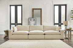 Best Furniture Outlet - Ashley Furniture - Elyza Sectional - RAF 3-Piece Sectional Sofa / Linen - 10006S2