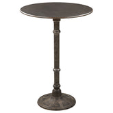 Best Furniture Outlet - Coaster - Oswego Round 30-inch Pub Height Bistro Bar Table Dark Russet - 100064