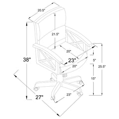 Marietta 5-piece 3-in-1 Dining and Game Table Set Tobacco