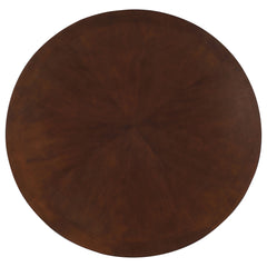Marietta Round Dining and Billiard Poker Game Table Tobacco