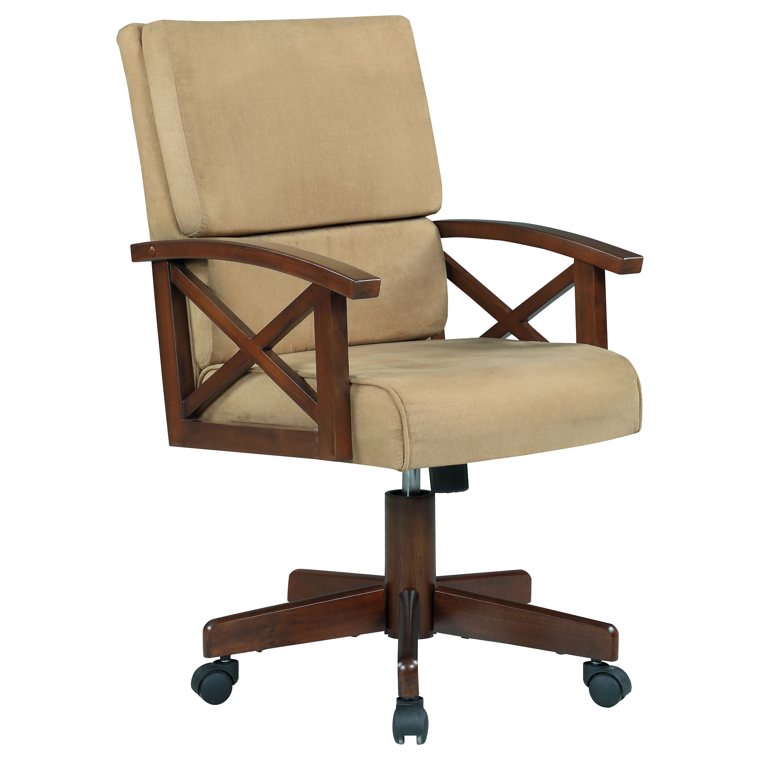 Best Furniture Outlet - Coaster - Marietta Upholstered Swivel Dining and Game Chair Tobacco - 100172