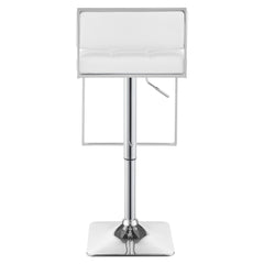 Alameda Adjustable Bar Stool Chrome and White