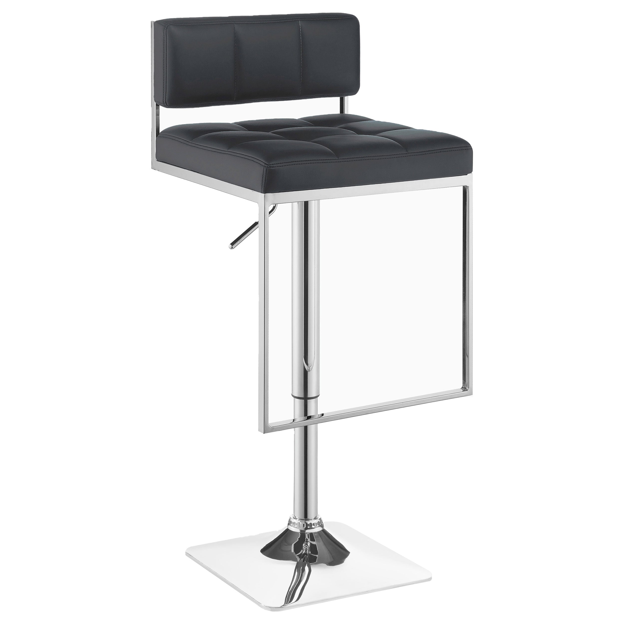 Best Furniture Outlet - Coaster - Alameda Adjustable Bar Stool Chrome and Grey - 100195