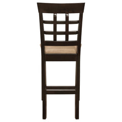 Gabriel Lattice Back Counter Chair Cappuccino (Set of 2)