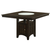 Best Furniture Outlet - Coaster - Gabriel 52-inch Counter Height Dining Table Cappuccino - 100438