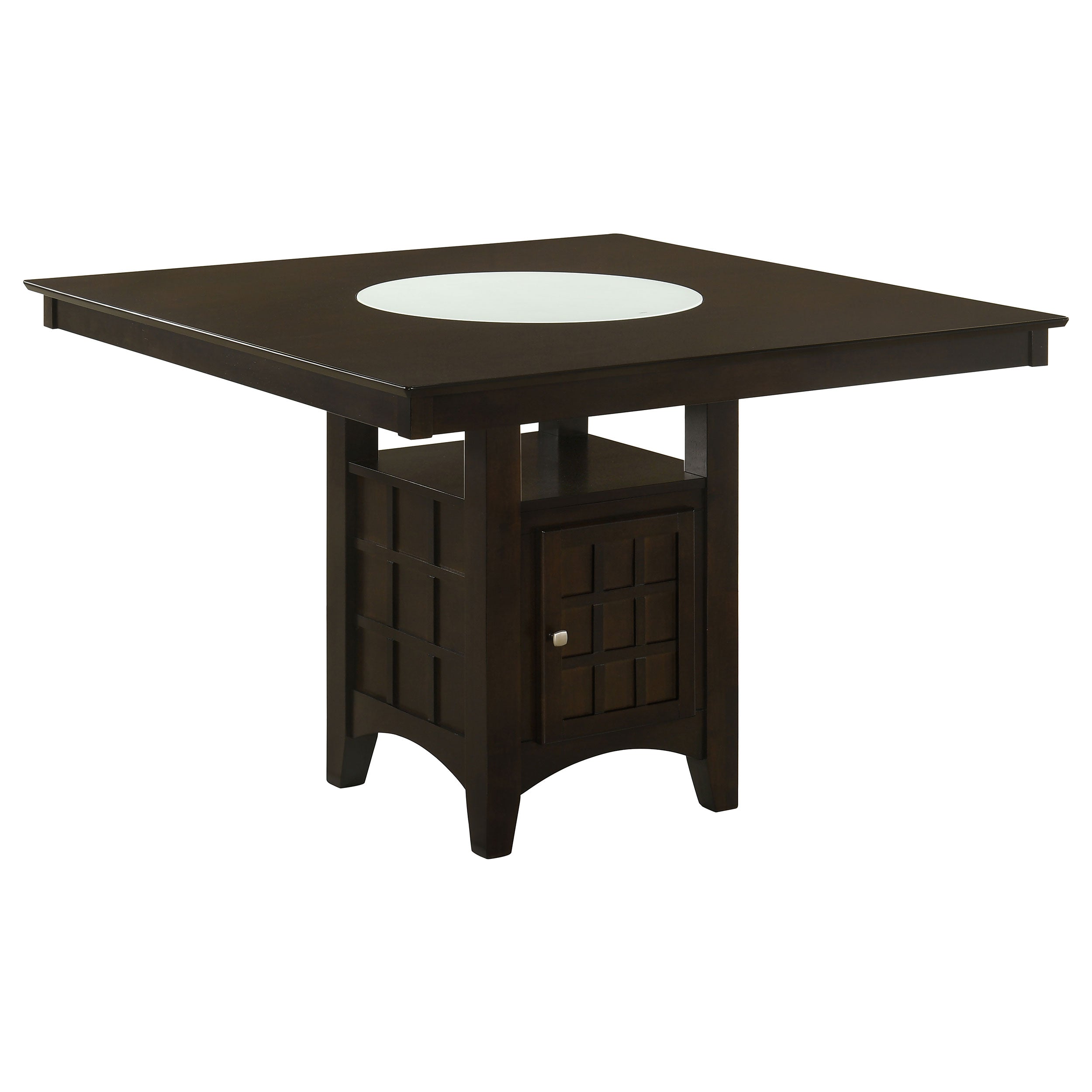 Best Furniture Outlet - Coaster - Gabriel 52-inch Counter Height Dining Table Cappuccino - 100438