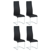 Best Furniture Outlet - Coaster - Montclair Upholstered Dining Side Chair Black (Set of 4) - 100515BLK