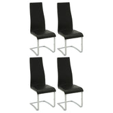 Best Furniture Outlet - Coaster - Montclair Upholstered Dining Side Chair Black (Set of 4) - 100515BLK