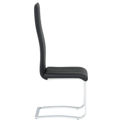 Montclair Upholstered Dining Side Chair Black (Set of 4)