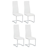 Best Furniture Outlet - Coaster - Montclair Upholstered Dining Side Chair White (Set of 4) - 100515WHT