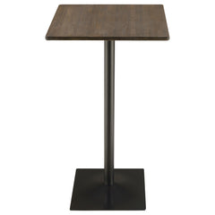Cavalier Square 24-inch Pub Height Bistro Bar Table Dark Elm