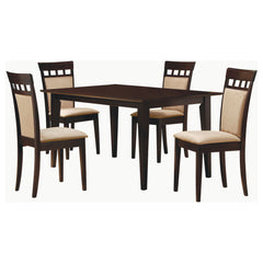 Gabriel 5-piece Rectangular 59-inch Dining Set Cappuccino