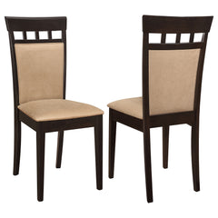 Best Furniture Outlet - Coaster - Gabriel Closed Back Dining Side Chair Cappuccino (Set of 2) - 100773