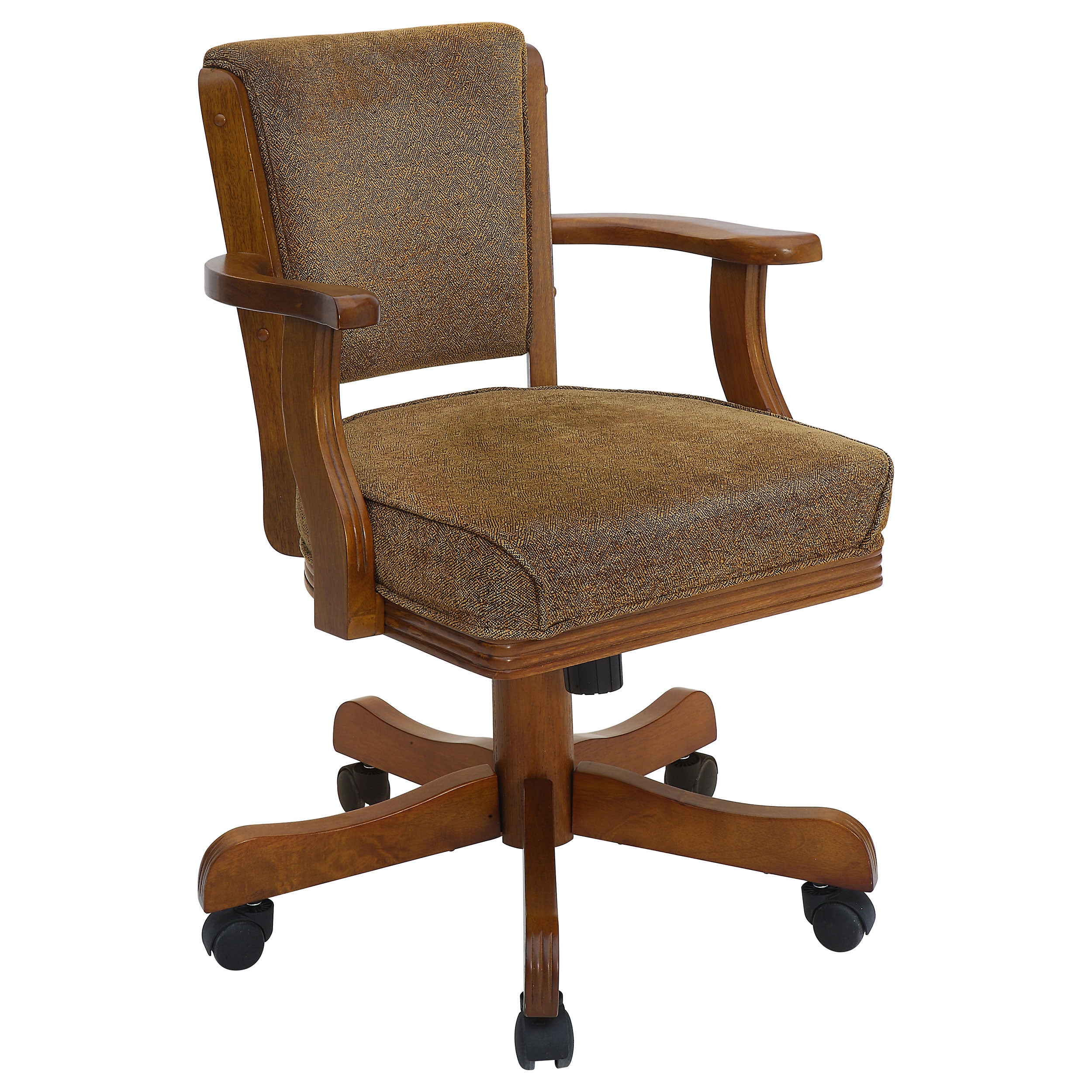 Best Furniture Outlet - Coaster - Mitchell Upholstered Swivel Dining and Game Chair Amber - 100952
