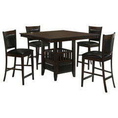 Jaden 5-piece Square Counter Height Dining Set Espresso