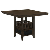 Best Furniture Outlet - Coaster - Jaden Square 47-inch Counter Height Dining Table Espresso - 100958
