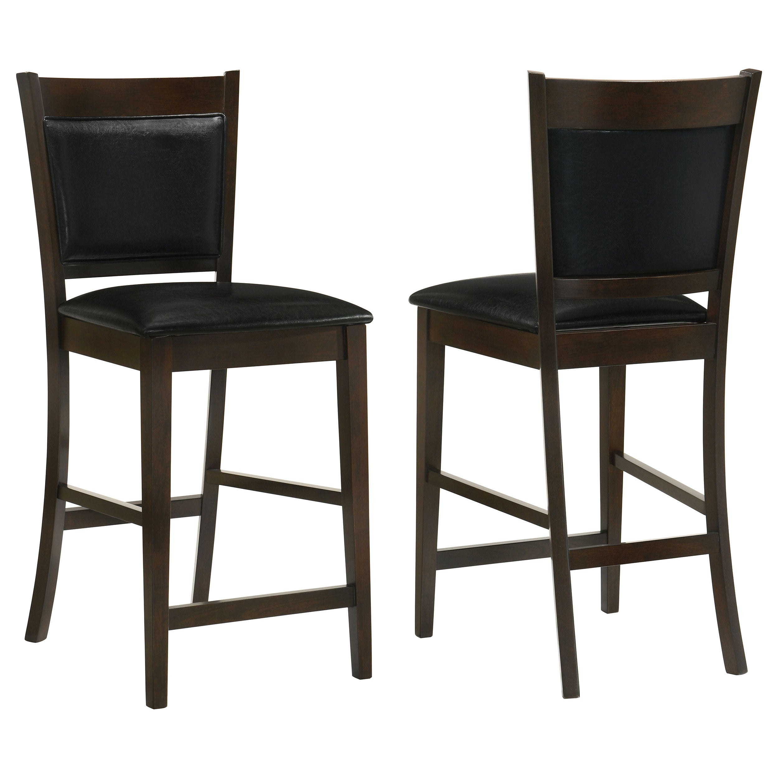 Best Furniture Outlet - Coaster - Jaden Upholstered Counter Chair Espresso (Set of 2) - 100959
