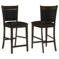 Best Furniture Outlet - Coaster - Jaden Upholstered Counter Chair Espresso (Set of 2) - 100959