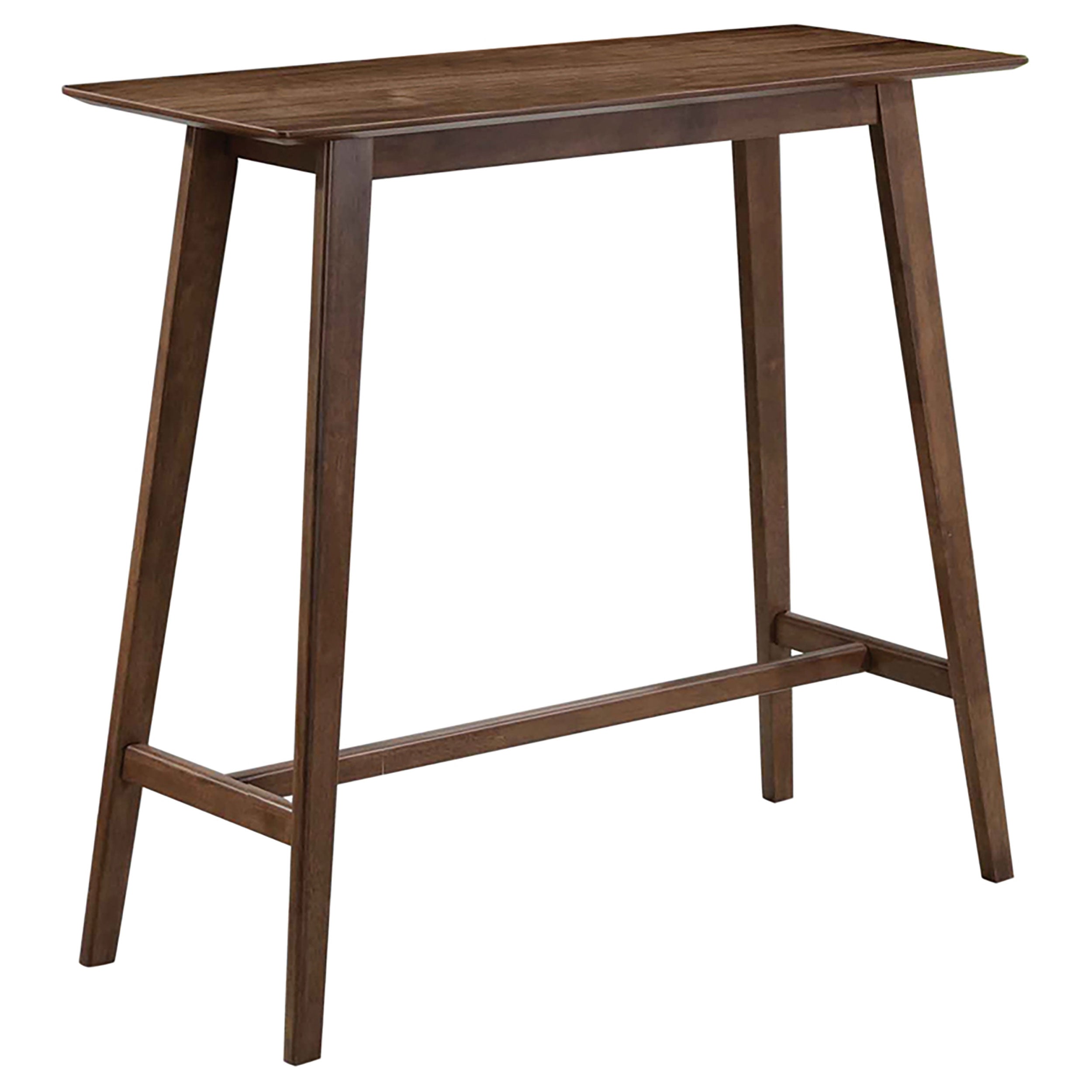 Best Furniture Outlet - Coaster - Finnick Rectangular 47-inch Pub Height Bar Table Walnut - 101436