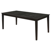 Best Furniture Outlet - Coaster - Louise Rectangular 78-inch Extension Leaf Dining Table Black - 101561