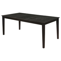 Best Furniture Outlet - Coaster - Louise Rectangular 78-inch Extension Leaf Dining Table Black - 101561