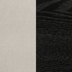 Louise Upholstered Wood Dining Side Chair Black (Set of 2)