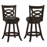 Best Furniture Outlet - Coaster - Calecita Wood Swivel Counter Stool Cappuccino (Set of 2) - 101929
