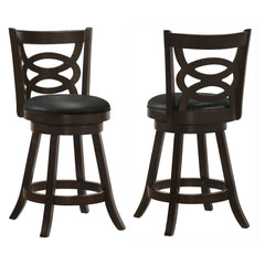 Best Furniture Outlet - Coaster - Calecita Wood Swivel Counter Stool Cappuccino (Set of 2) - 101929