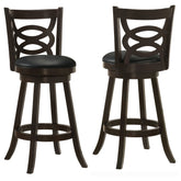 Best Furniture Outlet - Coaster - Calecita Wood Swivel Bar Chair Cappuccino (Set of 2) - 101930