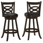 Best Furniture Outlet - Coaster - Calecita Wood Swivel Bar Stool Cappuccino (Set of 2) - 101930