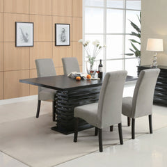 Best Furniture Outlet - Coaster - Stanton 5-piece Rectangular Dining Table Set Grey - 102061-S5