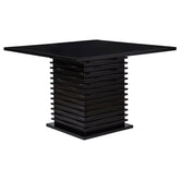 Best Furniture Outlet - Coaster - Stanton Square 54-inch Counter Height Dining Table Black - 102068