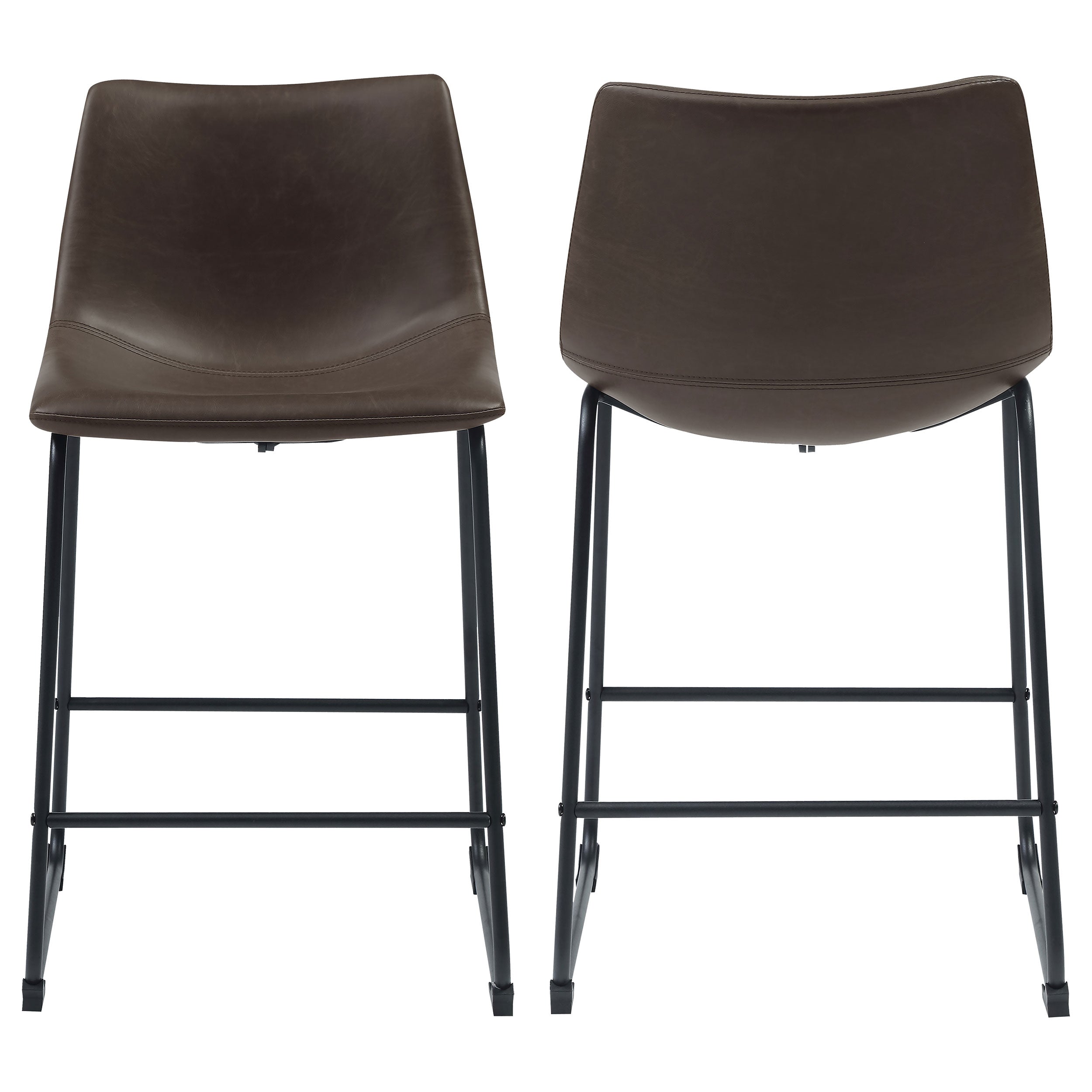 Best Furniture Outlet - Coaster - Michelle Upholstered Counter Chair Brown (Set of 2) - 102535