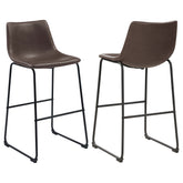 Best Furniture Outlet - Coaster - Michelle Upholstered Bar Chair Brown (Set of 2) - 102536