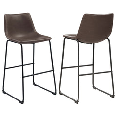 Best Furniture Outlet - Coaster - Michelle Upholstered Bar Chair Brown (Set of 2) - 102536