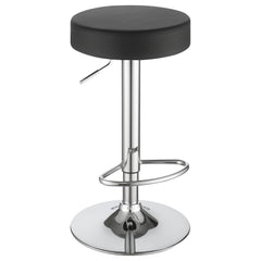 Best Furniture Outlet - Coaster - Ramses 29-inch Adjustable Bar Stool Chrome and Black - 102558