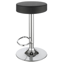 Ramses 29-inch Adjustable Bar Stool Chrome and Black