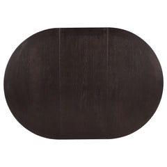 Lavon Oval 60-inch Wood Extension Leaf Dining Table Espresso