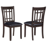 Best Furniture Outlet - Coaster - Lavon Wood Dining Side Chair Black and Espresso (Set of 2) - 102672