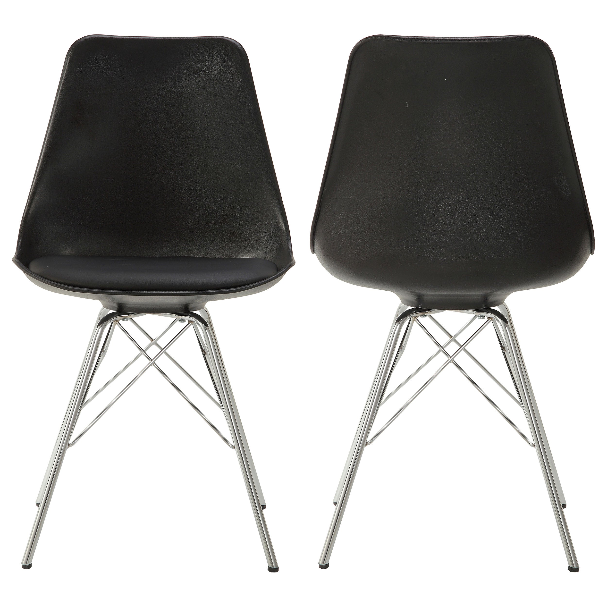 Best Furniture Outlet - Coaster - Juniper Polypropylene Dining Side Chair Black (Set of 2) - 102682
