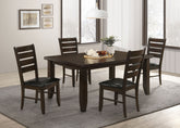 Best Furniture Outlet - Coaster - Dalila 5-piece Rectangular Dining Table Set Cappuccino - 102721-S5