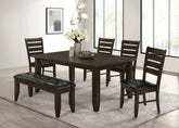 Best Furniture Outlet - Coaster - Dalila 6-piece Rectangular Dining Table Set Cappuccino - 102721-S6