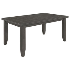 Best Furniture Outlet - Coaster - Dalila Rectangular 66-inch Wood Dining Table Dark Grey - 102721GRY