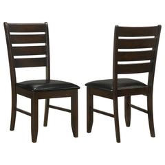 Best Furniture Outlet - Coaster - Dalila Wood Dining Side Chair Cappuccino (Set of 2) - 102722