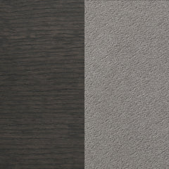 Dalila Fabric Upholstered Wood Dining Bench Dark Grey