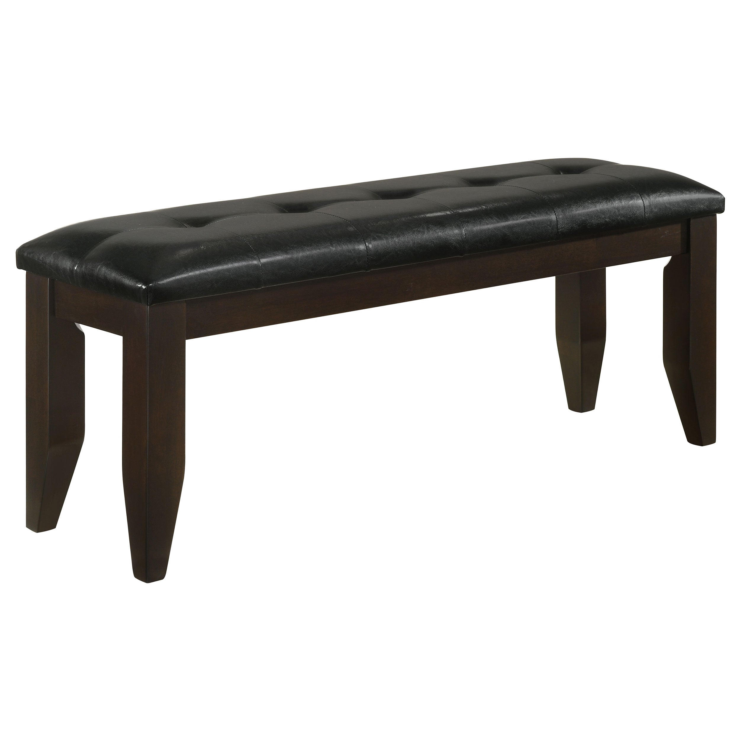 Best Furniture Outlet - Coaster - Dalila Leatherette Upholstered Wood Dining Bench Cappuccino - 102723
