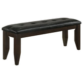 Best Furniture Outlet - Coaster - Dalila Leatherette Upholstered Wood Dining Bench Cappuccino - 102723