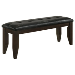 Best Furniture Outlet - Coaster - Dalila Leatherette Upholstered Wood Dining Bench Cappuccino - 102723
