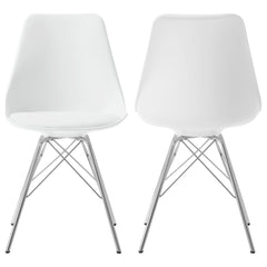 Best Furniture Outlet - Coaster - Juniper Polypropylene Dining Side Chair White (Set of 2) - 102792