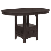 Best Furniture Outlet - Coaster - Lavon Oval 60-inch Counter Height Extension Dining Table Espresso - 102888
